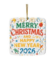 Square rice-shaped ceramic pendant